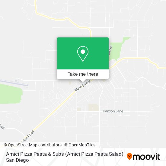 Mapa de Amici Pizza Pasta & Subs