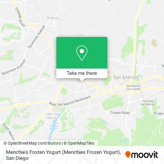 Menchie's Frozen Yogurt (Menchies Frozen Yogurt) map