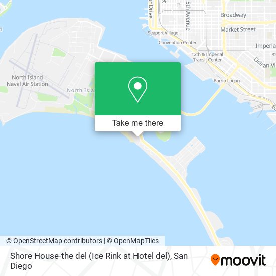 Mapa de Shore House-the del (Ice Rink at Hotel del)