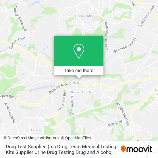 Mapa de Drug Test Supplies