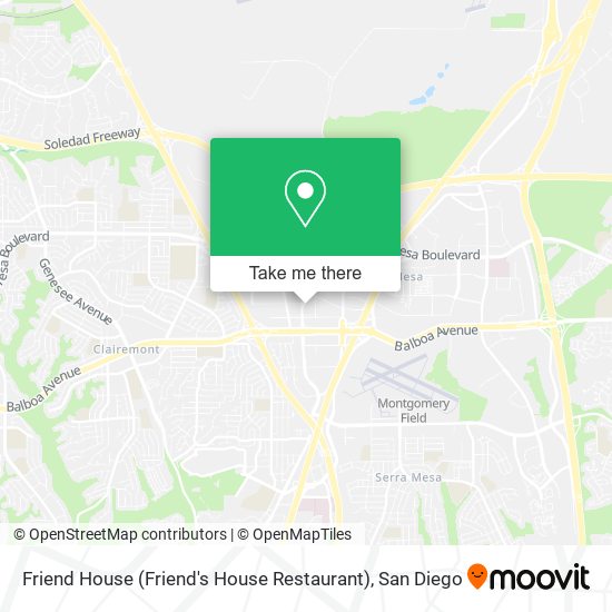 Friend House (Friend's House Restaurant) map