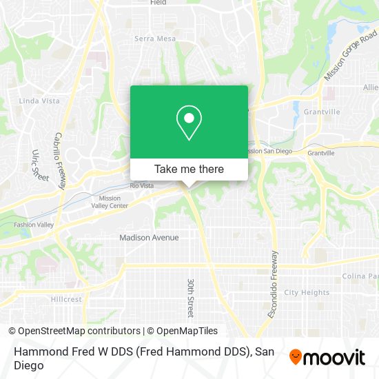 Hammond Fred W DDS map