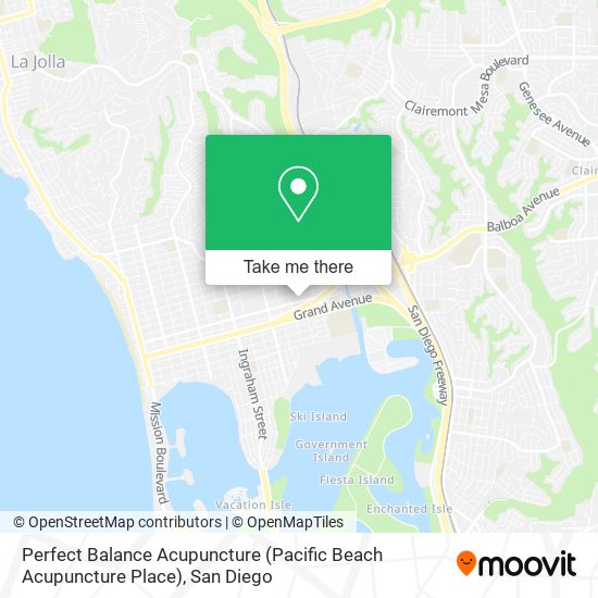 Perfect Balance Acupuncture (Pacific Beach Acupuncture Place) map