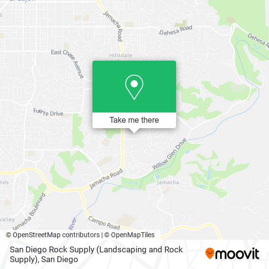 Mapa de San Diego Rock Supply (Landscaping and Rock Supply)