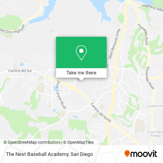 Mapa de The Nest Baseball Academy