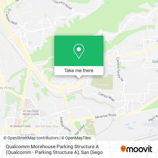 Mapa de Qualcomm Morehouse Parking Structure A