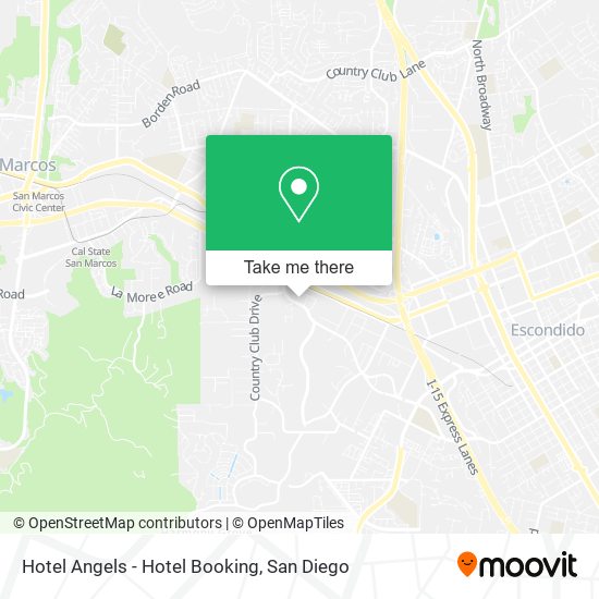 Mapa de Hotel Angels - Hotel Booking