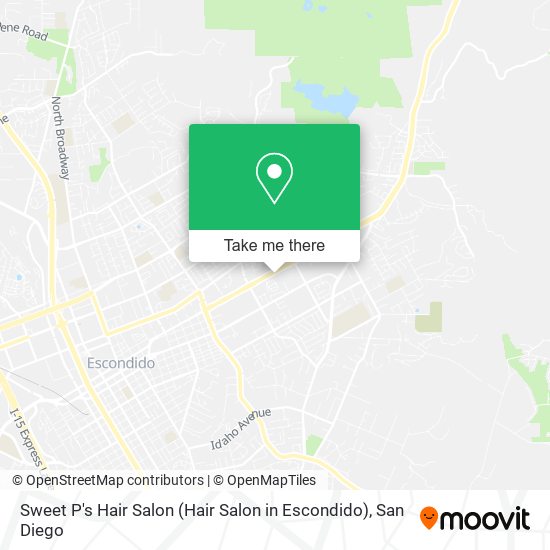 Sweet P's Hair Salon (Hair Salon in Escondido) map