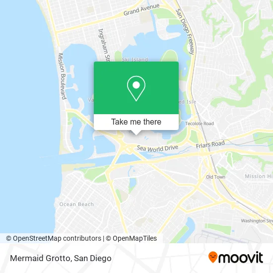 Mermaid Grotto map