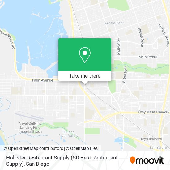 Hollister Restaurant Supply (SD Best Restaurant Supply) map