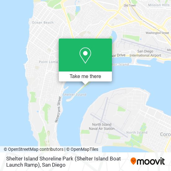 Shelter Island Shoreline Park (Shelter Island Boat Launch Ramp) map