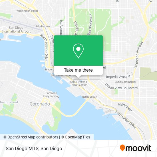 Mapa de San Diego MTS