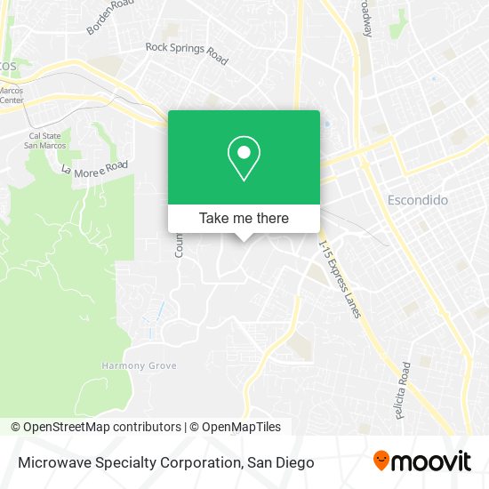 Mapa de Microwave Specialty Corporation