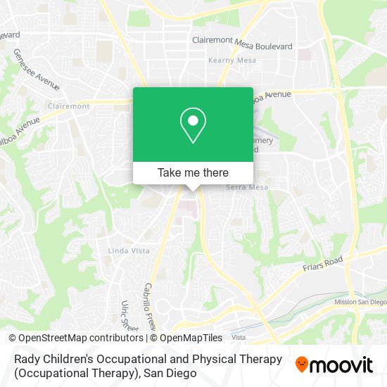 Rady Children's Occupational and Physical Therapy (Occupational Therapy) map