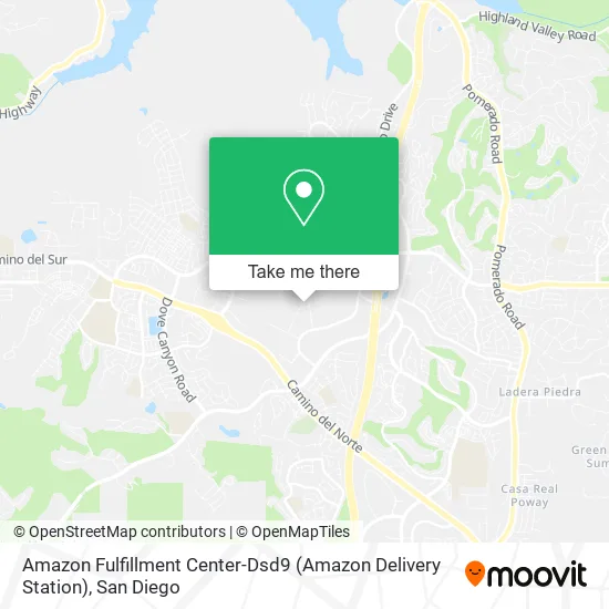 Mapa de Amazon Fulfillment Center-Dsd9 (Amazon Delivery Station)