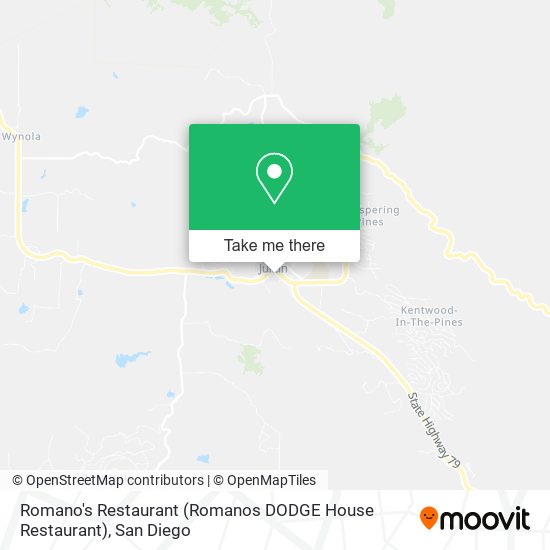 Romano's Restaurant (Romanos DODGE House Restaurant) map