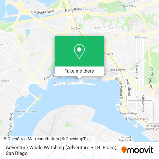 Mapa de Adventure Whale Watching (Adventure R.I.B. Rides)