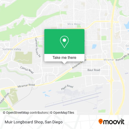 Muir Longboard Shop map