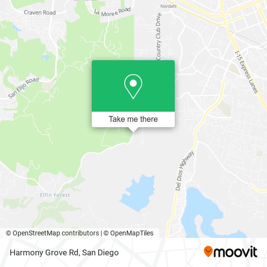 Mapa de Harmony Grove Rd