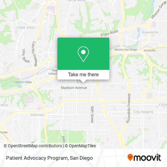 Patient Advocacy Program map