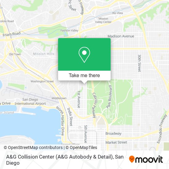 Mapa de A&G Collision Center (A&G Autobody & Detail)