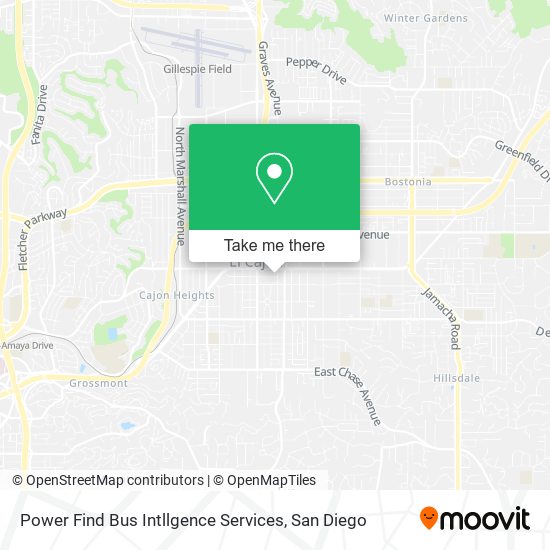 Mapa de Power Find Bus Intllgence Services
