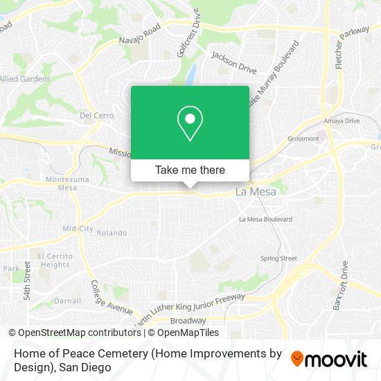 Mapa de Home of Peace Cemetery (Home Improvements by Design)