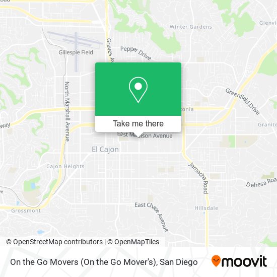 On the Go Movers (On the Go Mover's) map