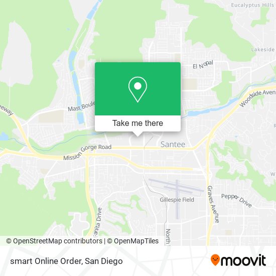 smart Online Order map