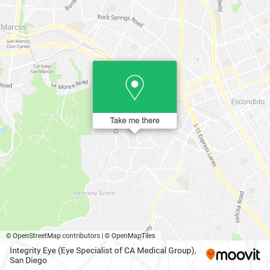 Mapa de Integrity Eye (Eye Specialist of CA Medical Group)