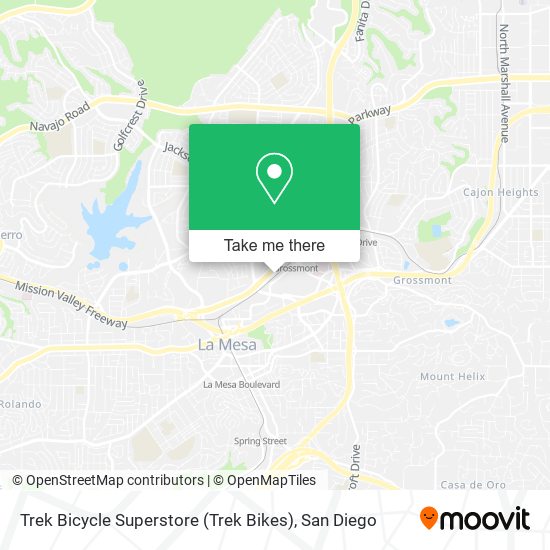 How to get to Trek Bicycle Superstore Trek Bikes in La Mesa by