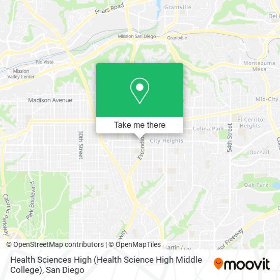 Mapa de Health Sciences High (Health Science High Middle College)