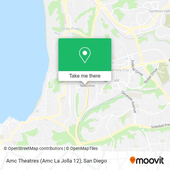 Mapa de Amc Theatres (Amc La Jolla 12)