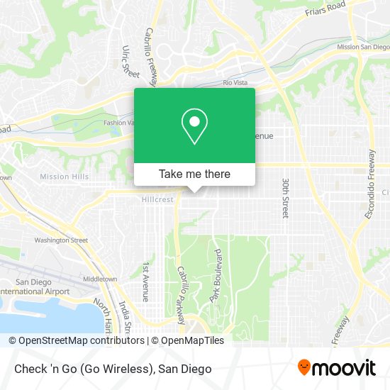 Check 'n Go (Go Wireless) map