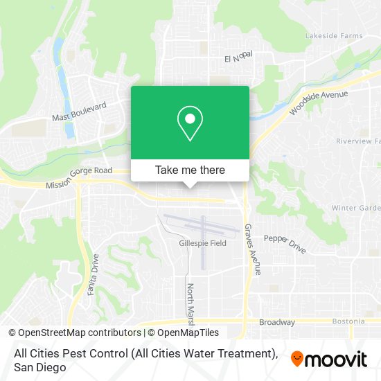 Mapa de All Cities Pest Control (All Cities Water Treatment)