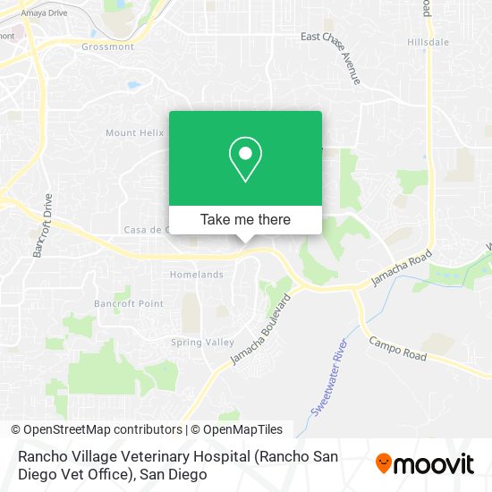 Mapa de Rancho Village Veterinary Hospital (Rancho San Diego Vet Office)