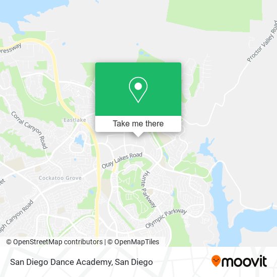 Mapa de San Diego Dance Academy