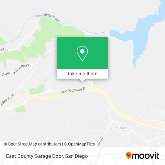 East County Garage Door map