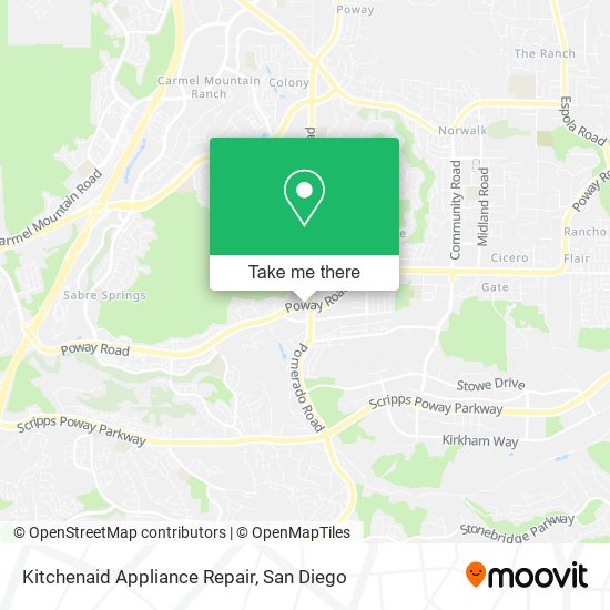 Kitchenaid Appliance Repair map