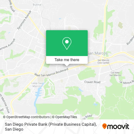 Mapa de San Diego Private Bank (Private Business Capital)