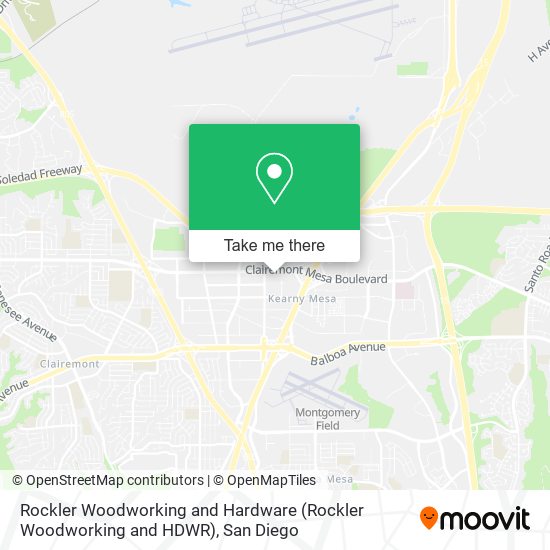 Mapa de Rockler Woodworking and Hardware