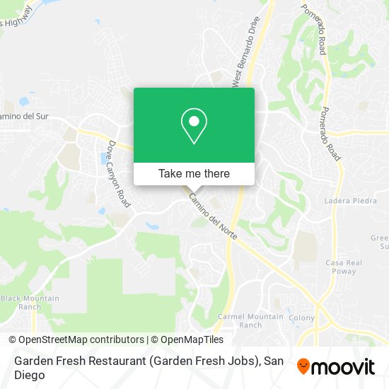 Mapa de Garden Fresh Restaurant (Garden Fresh Jobs)