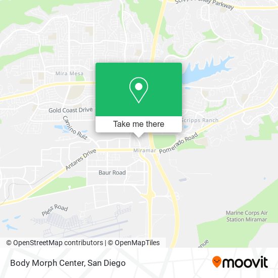 Mapa de Body Morph Center