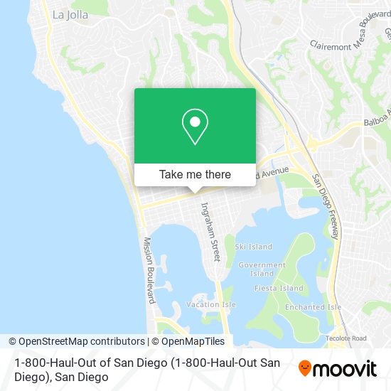 Mapa de 1-800-Haul-Out of San Diego