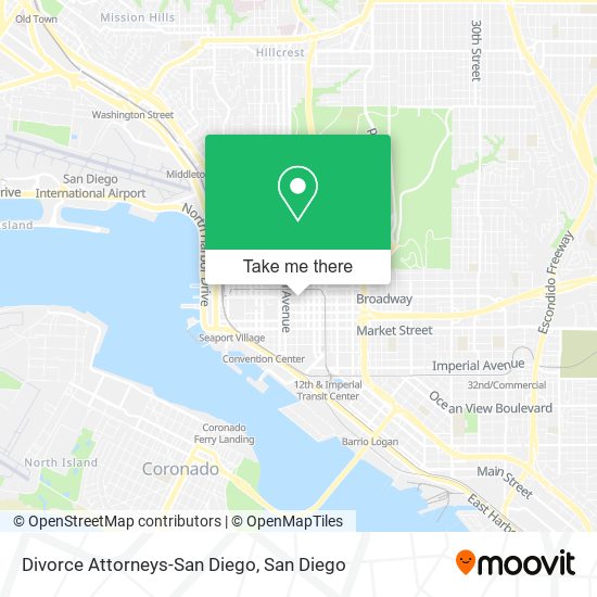 Mapa de Divorce Attorneys-San Diego
