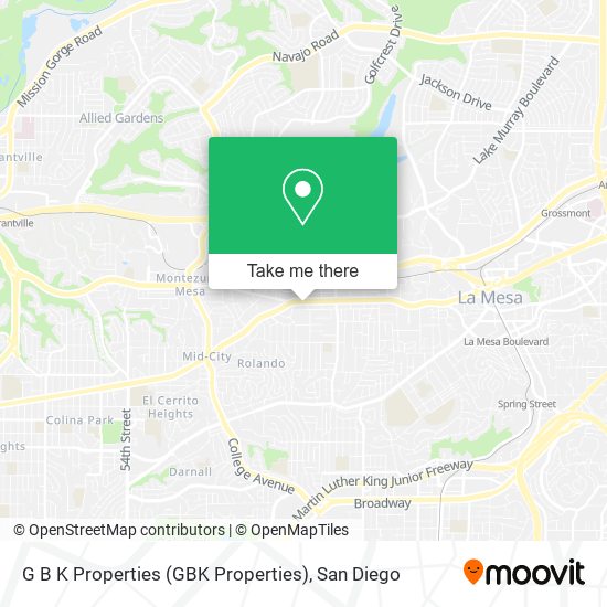 Mapa de G B K Properties (GBK Properties)