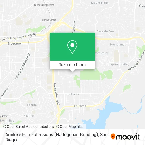 Mapa de Amiluxe Hair Extensions (Nadègehair Braiding)