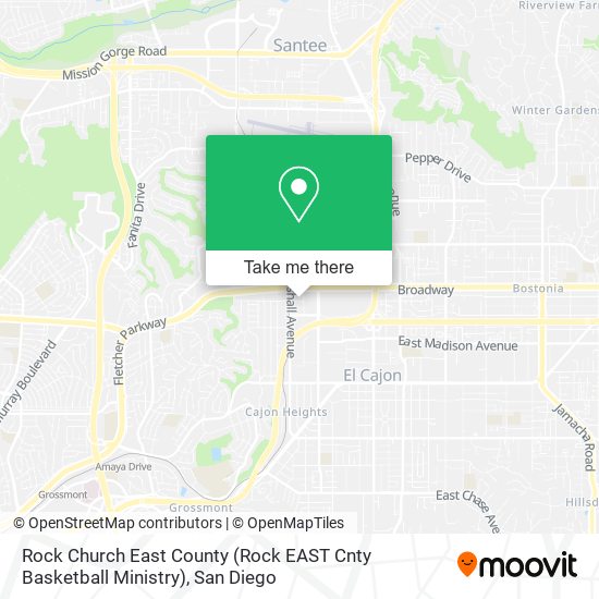 Rock Church East County (Rock EAST Cnty Basketball Ministry) map
