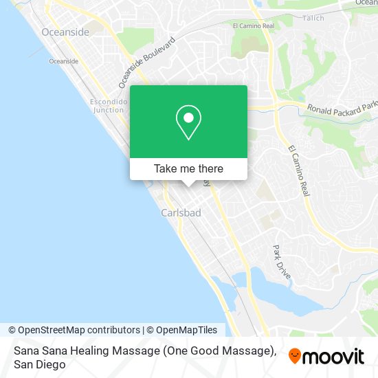 Mapa de Sana Sana Healing Massage (One Good Massage)