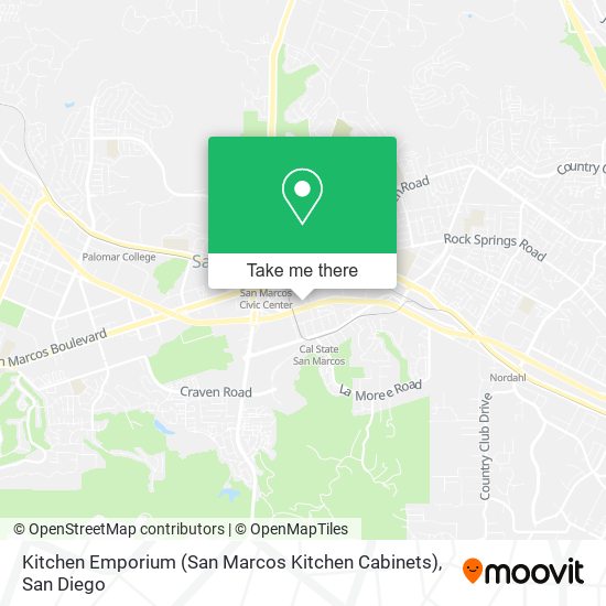 Mapa de Kitchen Emporium (San Marcos Kitchen Cabinets)